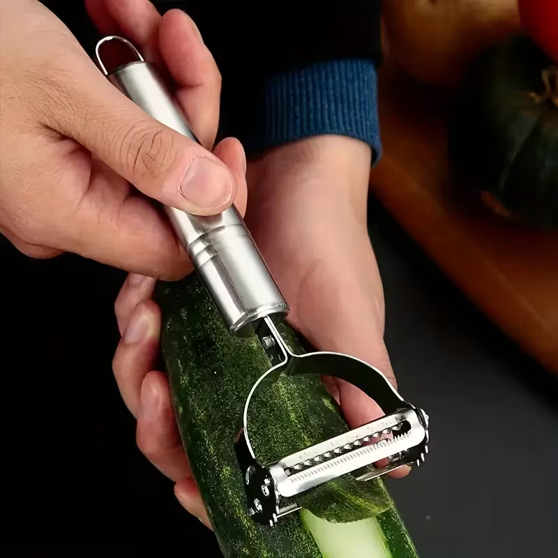 Descascador e Fatiador Multifuncional em Aço Inox | Corte Rápido e Preciso – Hadar Decorações