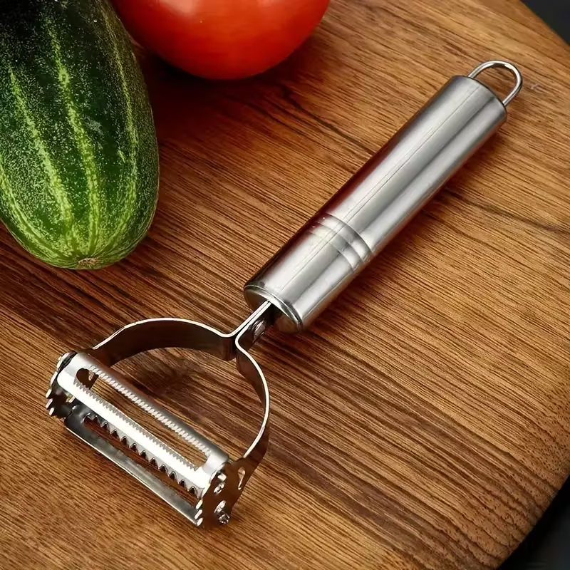 Descascador e Fatiador Multifuncional em Aço Inox | Corte Rápido e Preciso – Hadar Decorações
