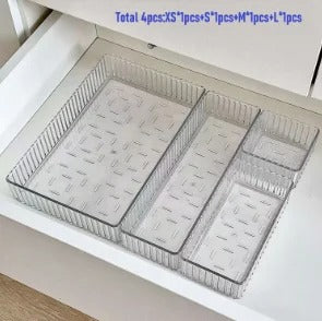 Organizador de Maquiagem Acrílico Ajustável e Empilhável – Hadar Decorações