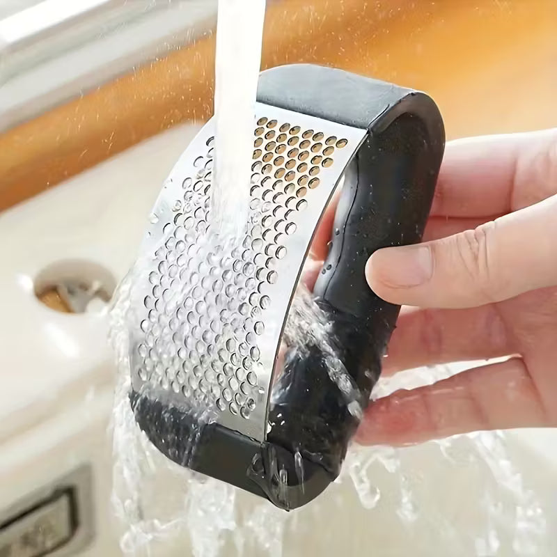 Prensa de Alho Inox Profissional | Amassador Manual Rápido – Hadar Decorações