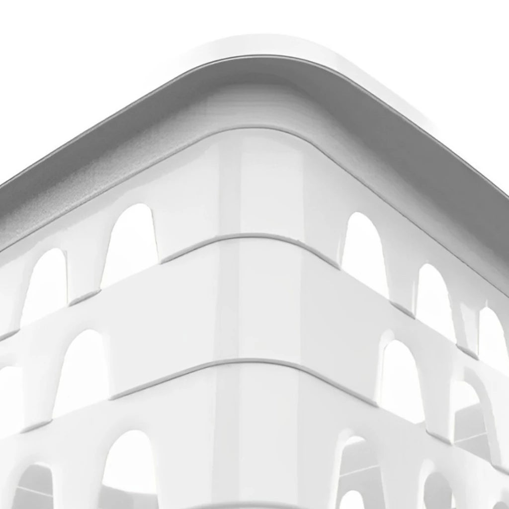 Kit 10 Cestos Organizadores Multiuso Empilháveis Branco – Hadar Decorações