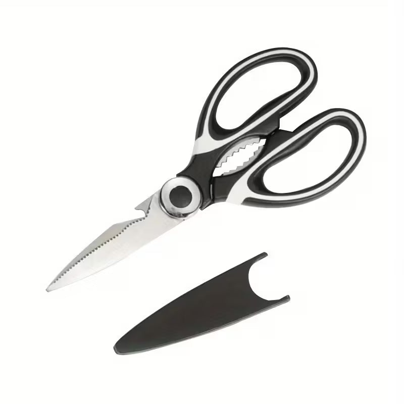 Tesoura de Cozinha Inox Multifuncional | Corte Preciso para Carnes e Ossos – Hadar Decorações