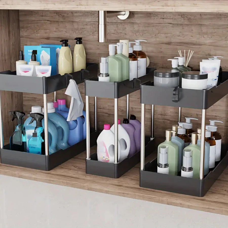 Organizador 2 Andares Multiuso | Pia, Banheiro e Cozinha – Hadar Decorações