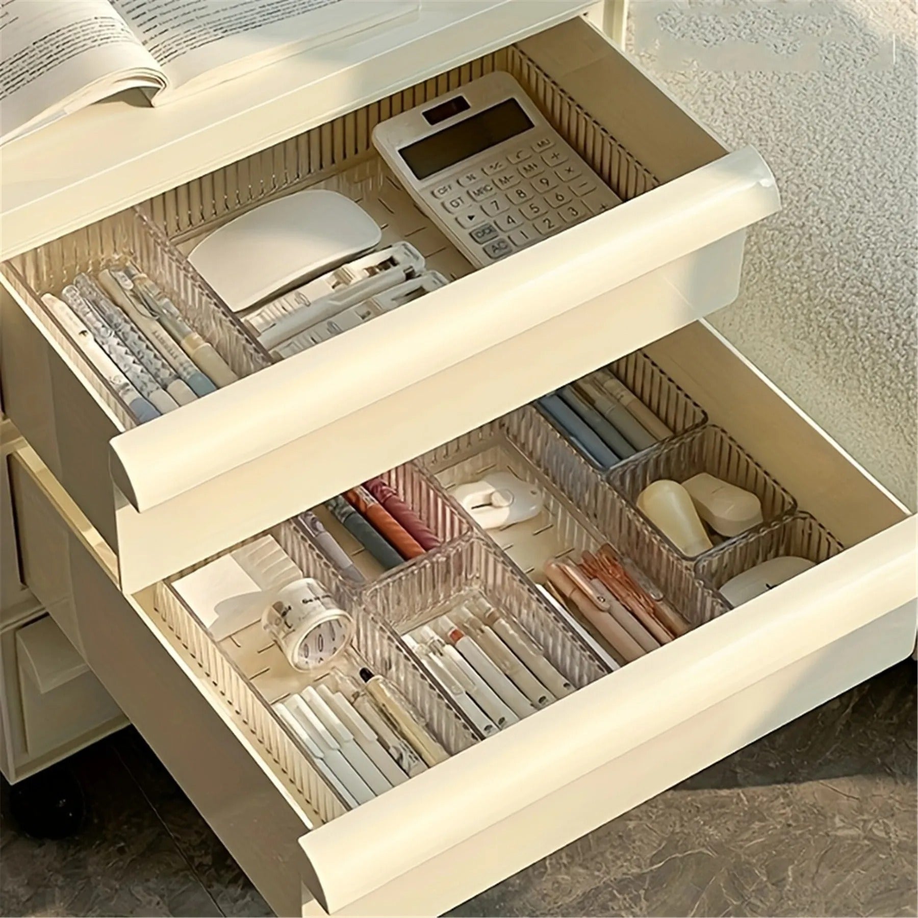 Organizador de Maquiagem Acrílico Ajustável e Empilhável – Hadar Decorações