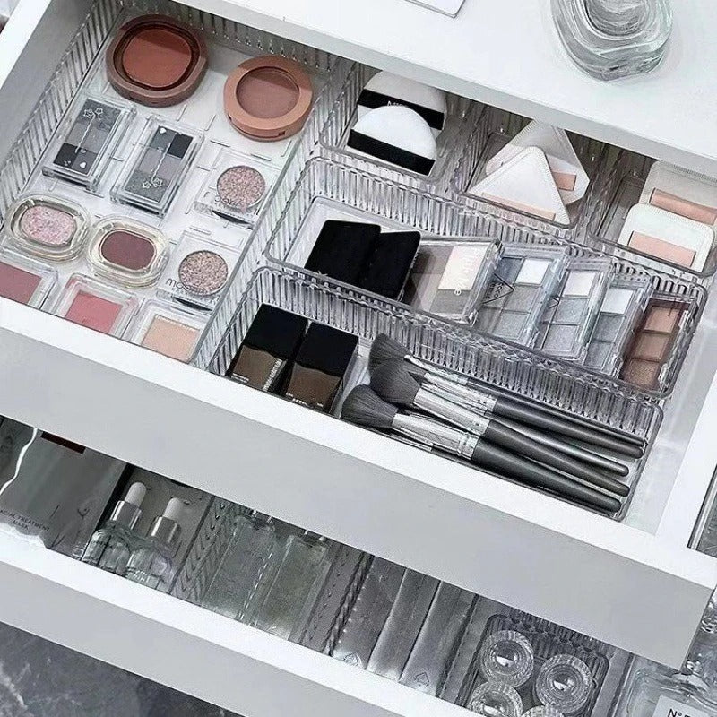 Organizador de Maquiagem Acrílico Ajustável e Empilhável – Hadar Decorações